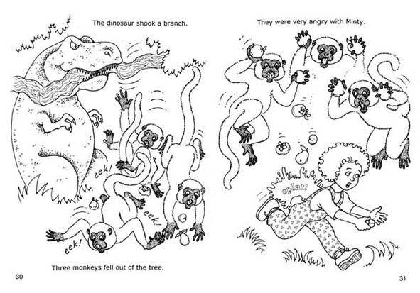 Dinosaur versus primates