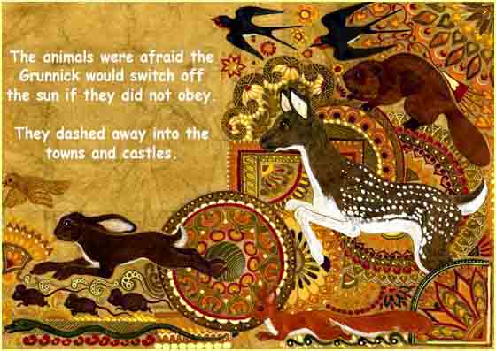 The animals set out