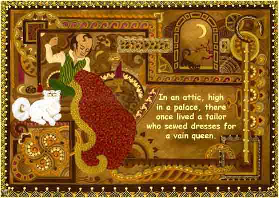 tailor and his white cat