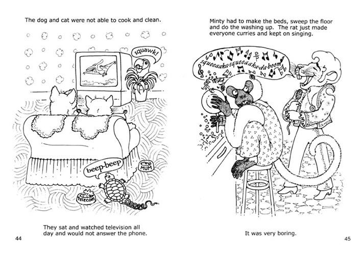 Curries, washing-up, and bad singing