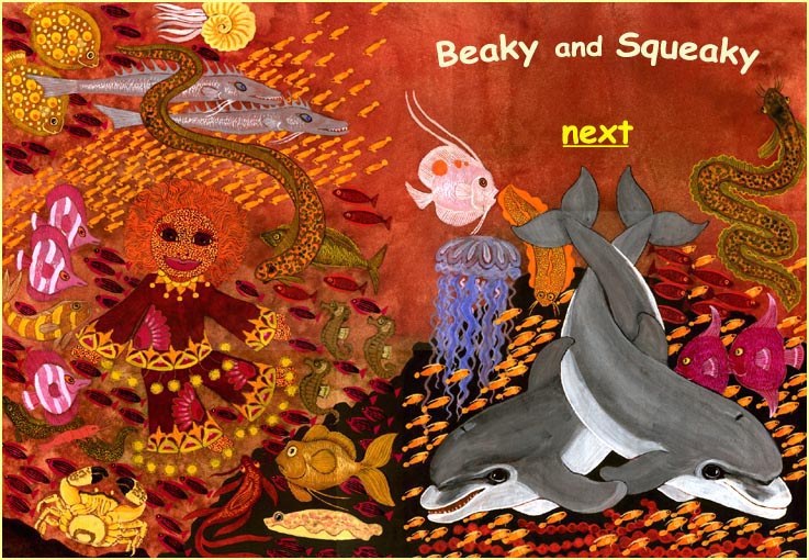 Beaky and Squeaky, twin dolphins